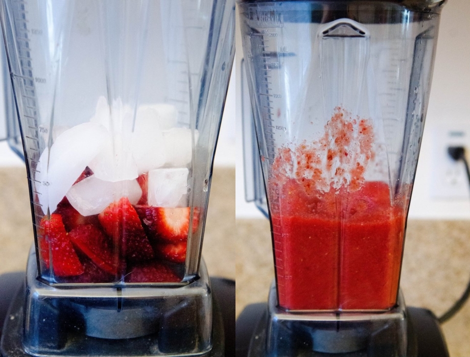 MIx all the ingredients to create a perfect slushie