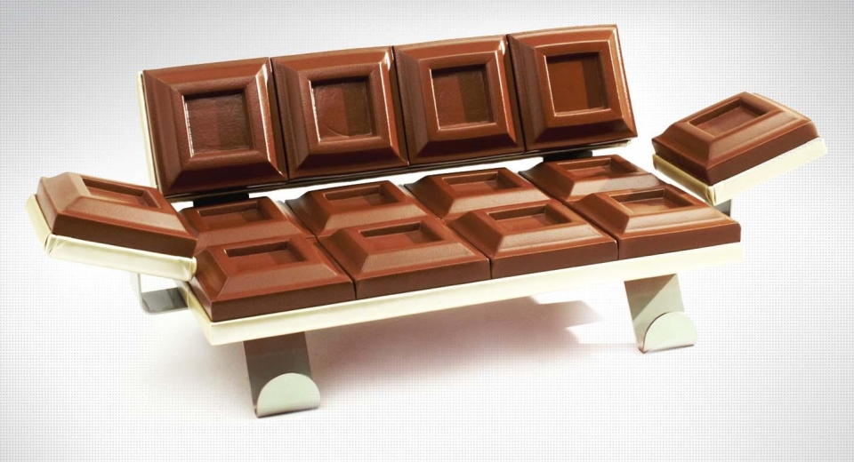 Chocolate bar sofa