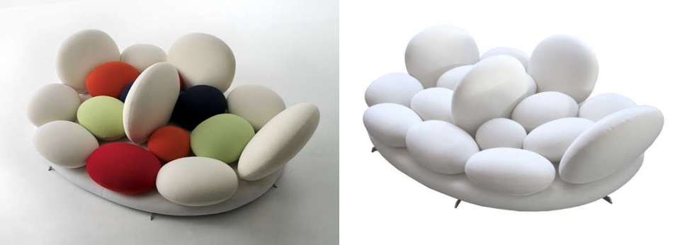 Candy bowl-shaped sofa set