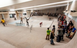 Bristol swimming pool turned into indoor skatepark