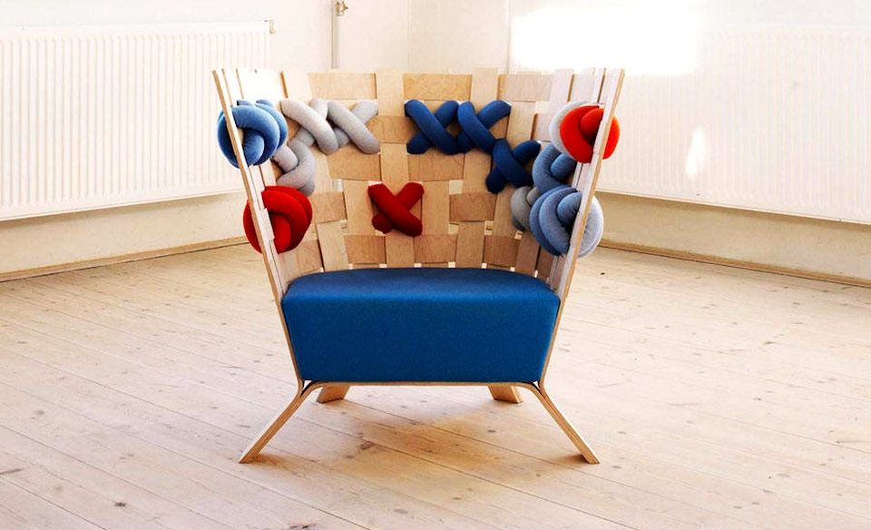 Cross-stitched Furniture by Ellinor Ericsson