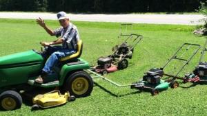 Homemade 5-in-1 lawnmower by Perry McGregor