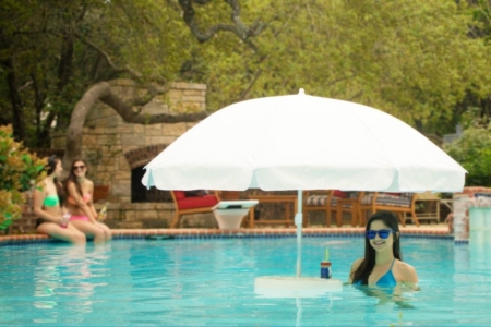 floating umbrella for pool