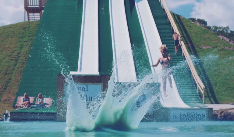 Royal Flush Water Slide at BSR Cable Park Shoots Riders Sky-High