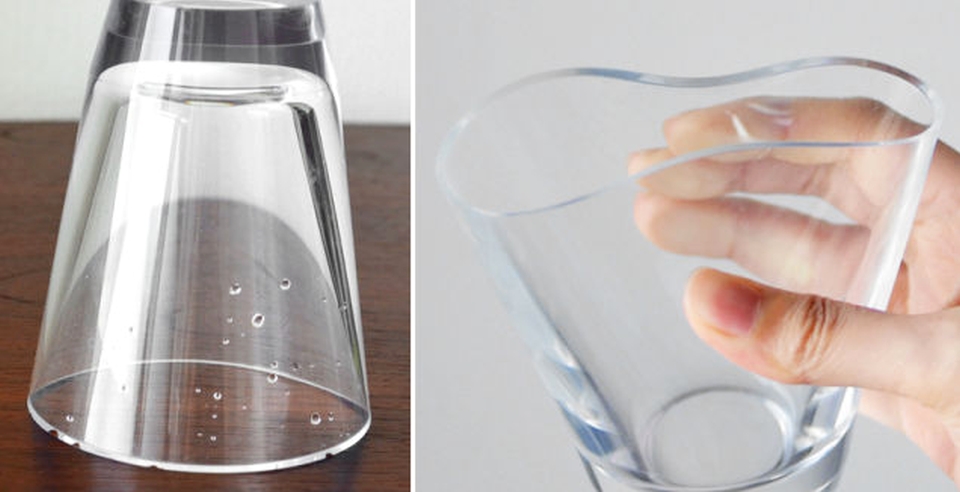 Shupua crystal-clear silicone glassware