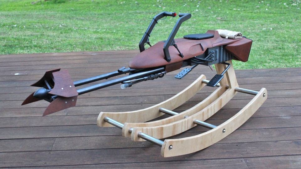 Star Wars-themed Speeder Rocking Horse