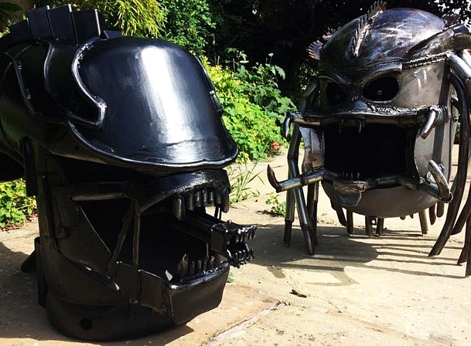 Xenomorph wood stove by Burned by Design