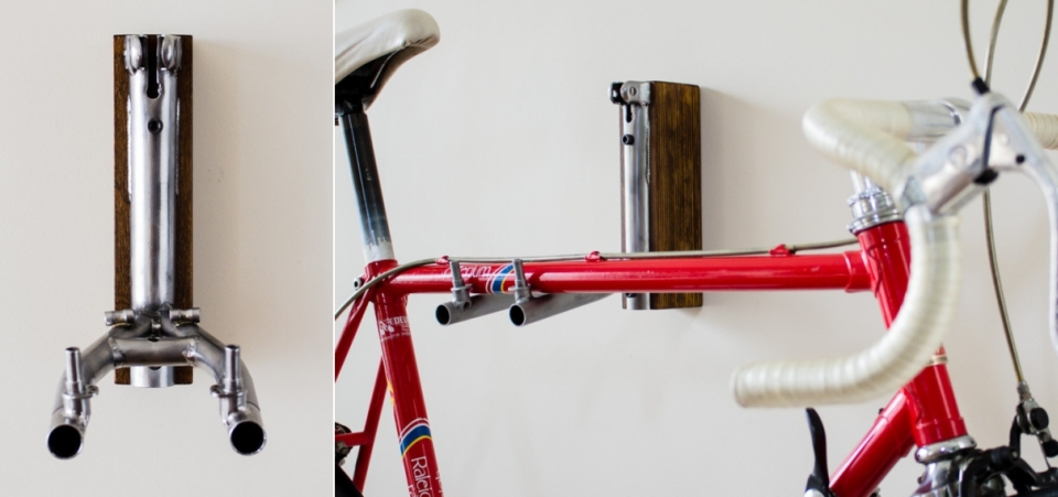 space saving bike wall mount