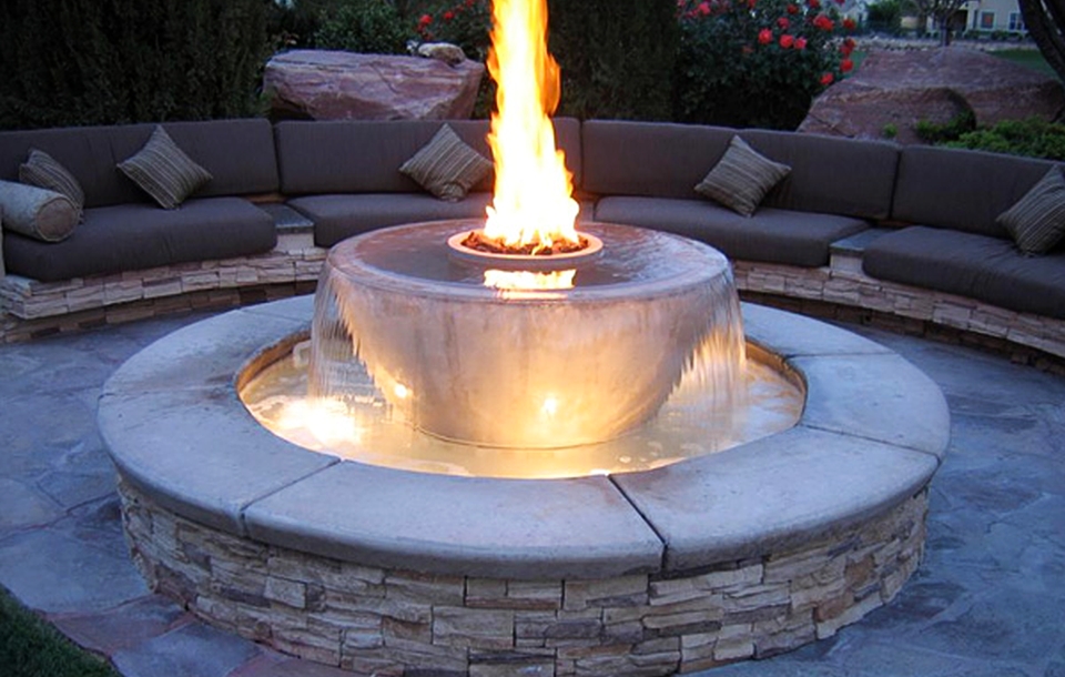 fountain like fire pit 