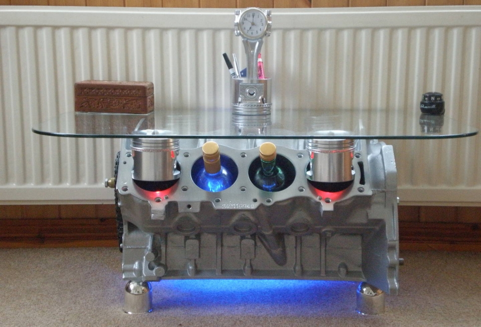 20 times auto parts were repurposed into furniture