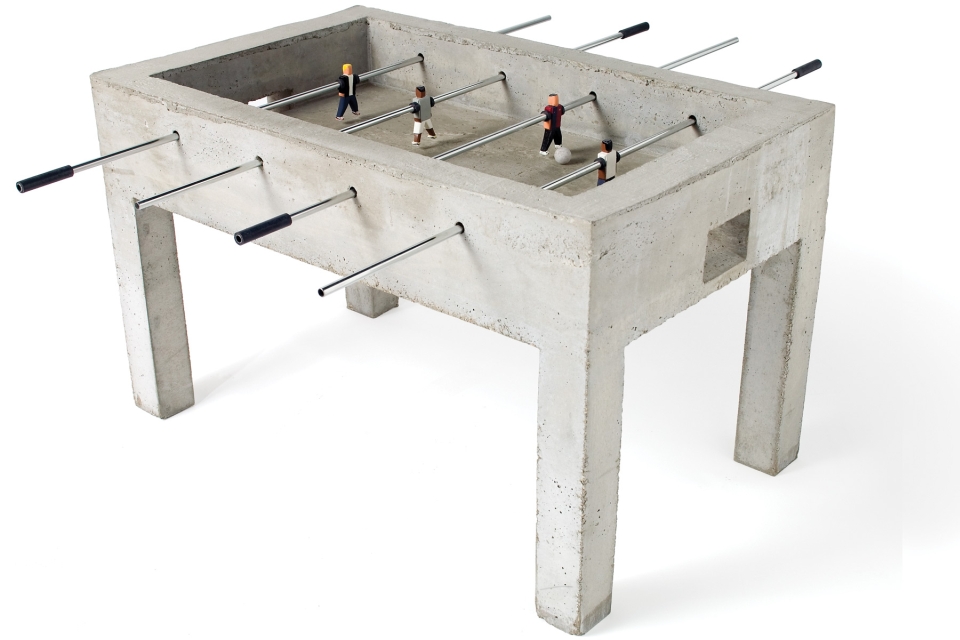 7 concrete gaming tables spice up sports with designer flair