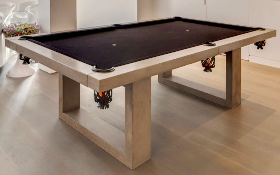 7 concrete gaming tables spice up sports with designer flair