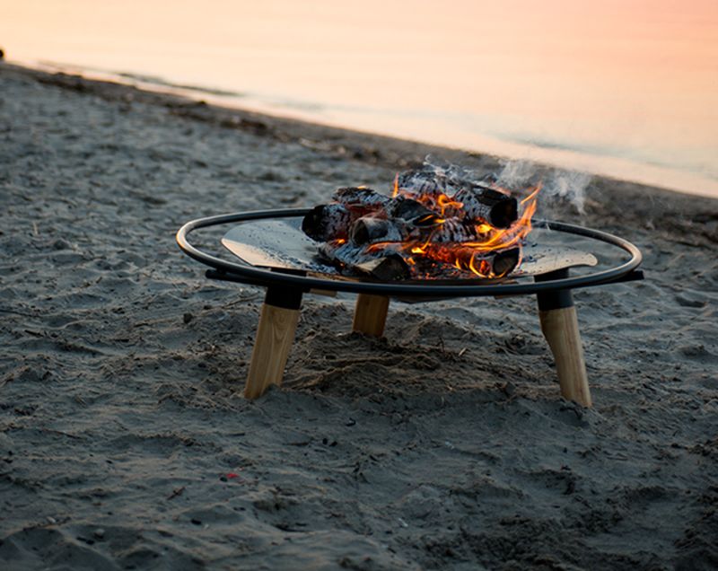 Braendt fire pit with removable legs by Brian Keyes 