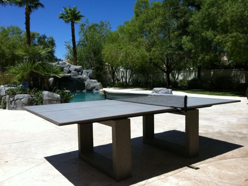 Concrete ping pong table