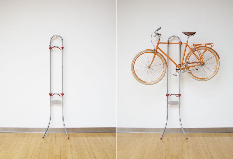 bike stand in house