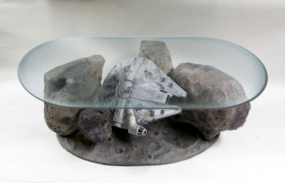 Millennium Falcon Asteroid Field Coffee Table