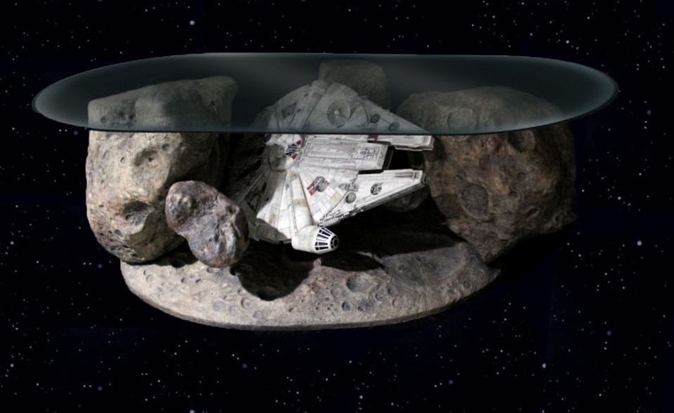 Millennium Falcon Asteroid Field Coffee Table