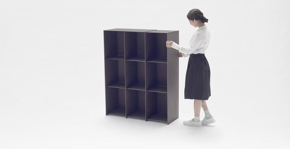 Nendo’s Nest shelves