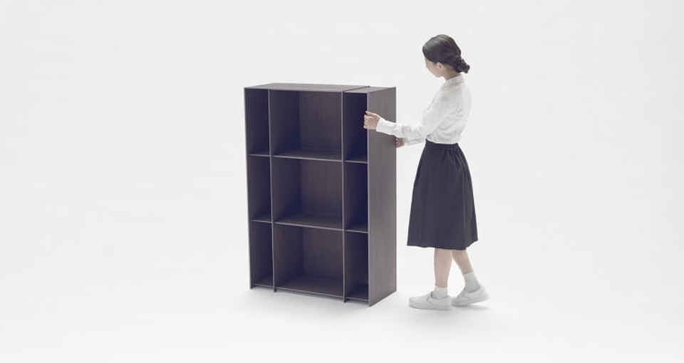 Nendo’s Nest shelves