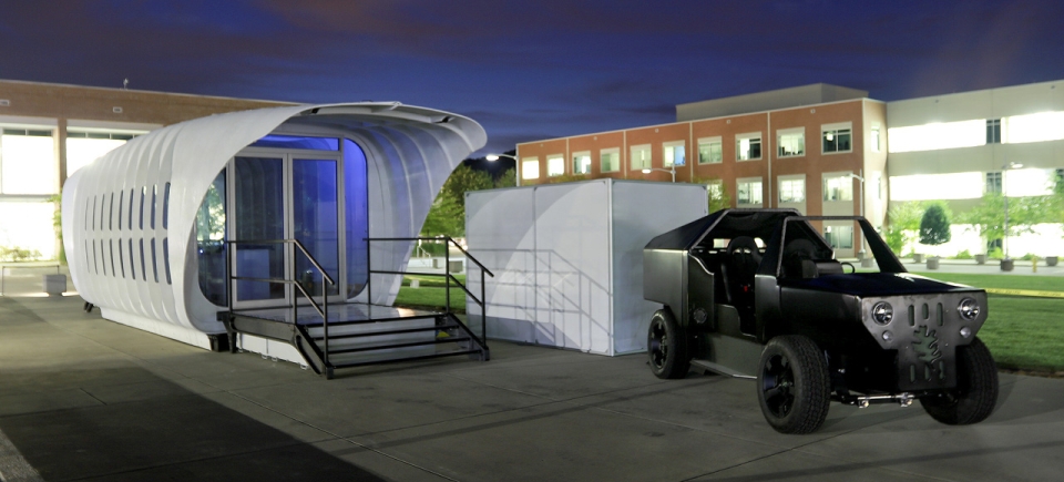 ORNL unveils 3D printed house powered by a car