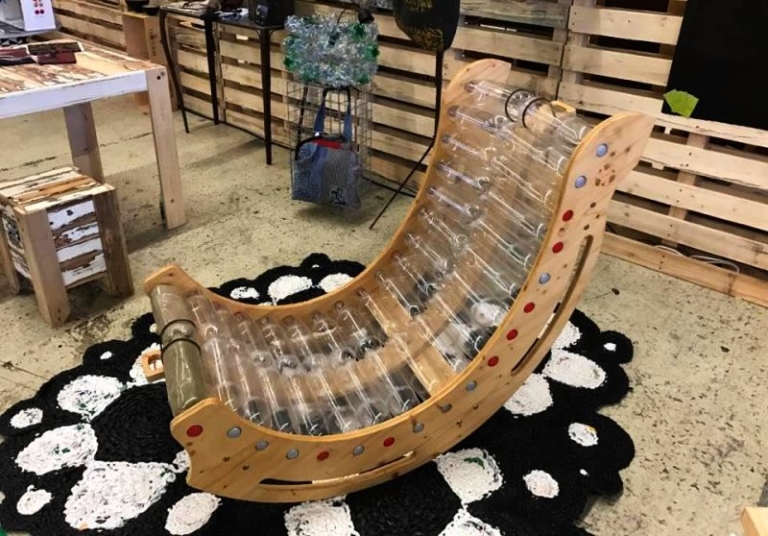 Kuskus Chair is Made from 36 Upcycled Plastic Bottles
