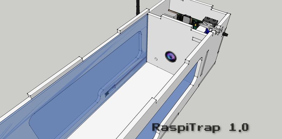 RaspiTrap Photo-alerting Mouse Trap