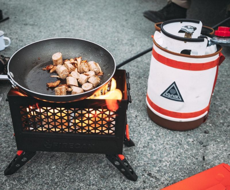 The Ignik FireCan is a safe alternative to traditional campfire