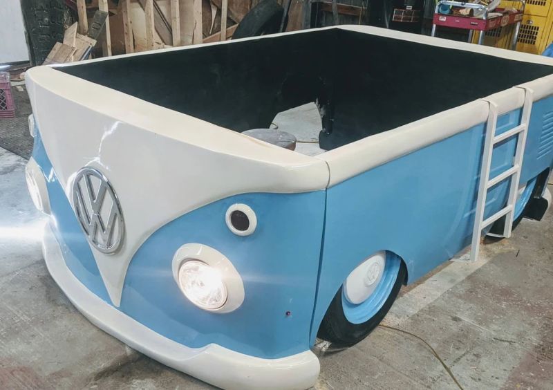 car turned into kids bed