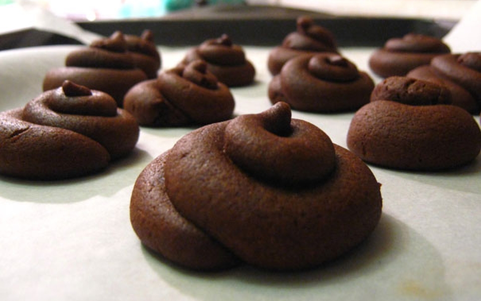 Dog poop cookies for halloween 