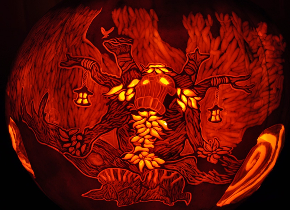 20 fascinating jack-o-lanterns light up Halloween 2015