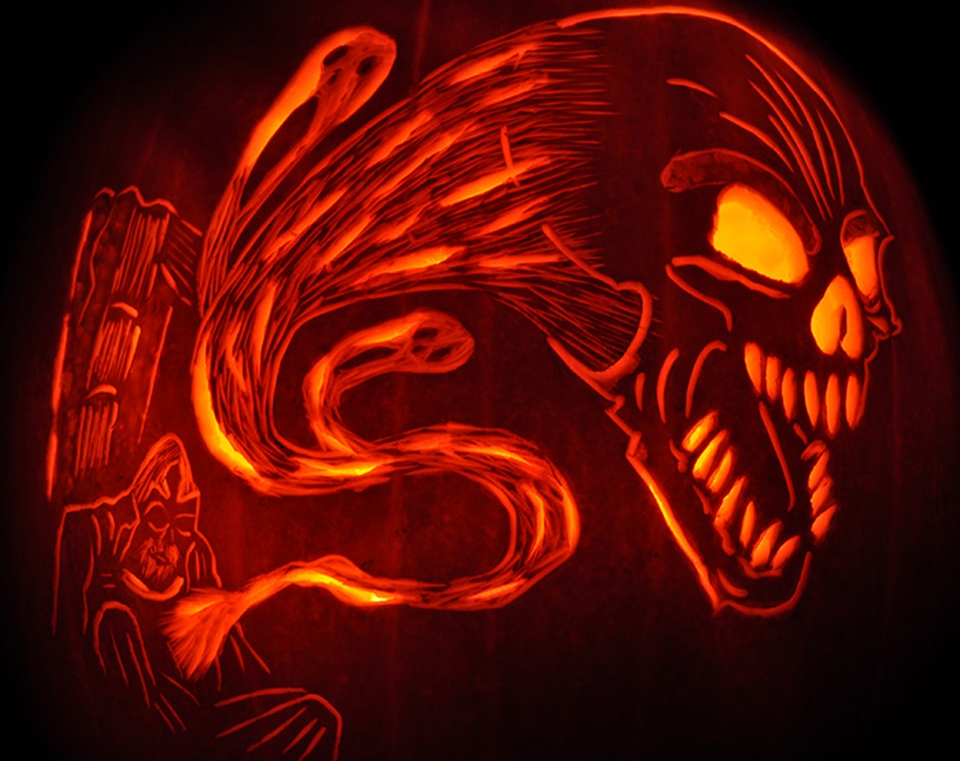 20 fascinating jack-o-lanterns light up Halloween 2015