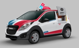 Domino’s DXP car with built-in oven