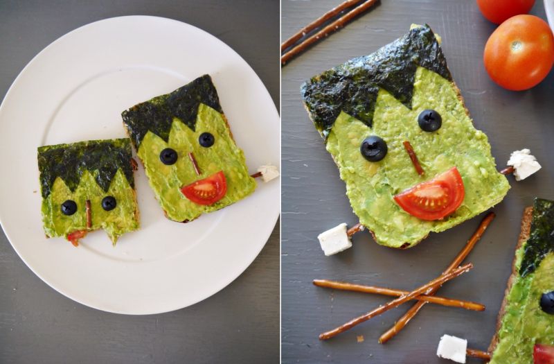 Frankenstein Avocado Toast