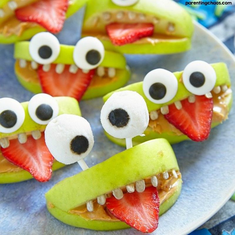 Halloween Monster Apples