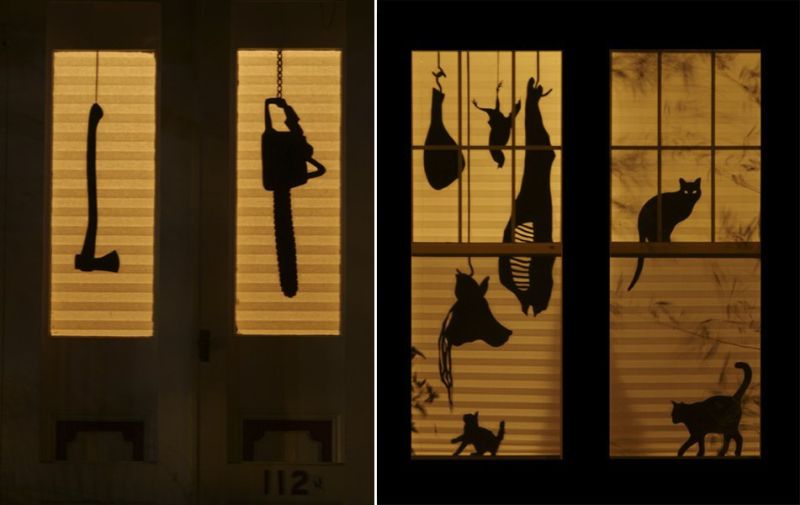 Halloween Window Silhouettes