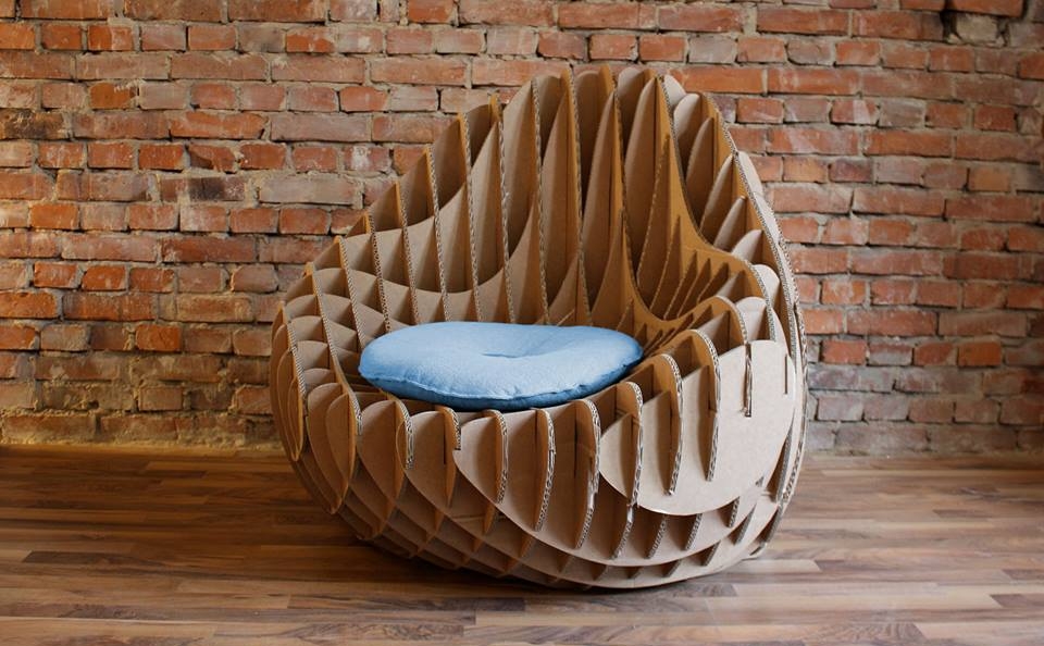 Cardboard lounge chair hot sale