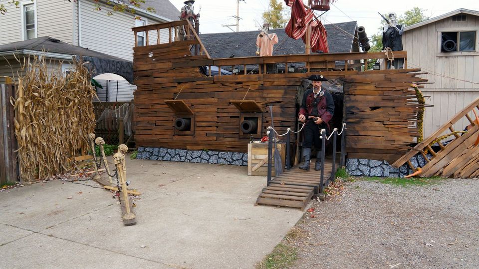 Massillon man’s pirate ship Halloween display