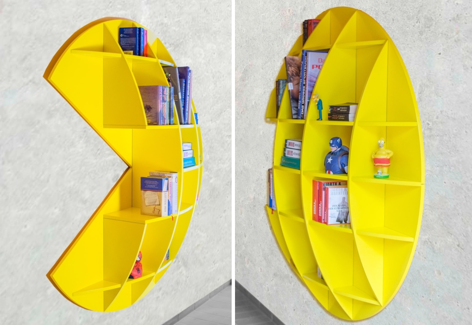 Pac-Man Bookshelf 