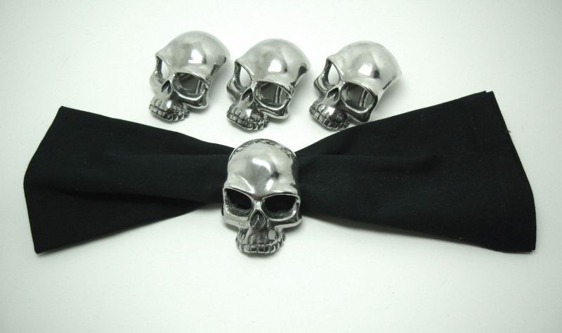 skull napkin rings