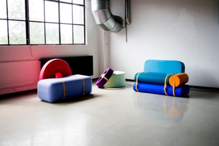 Colorful Foam Blocks Morph into Different Furniture Configurations