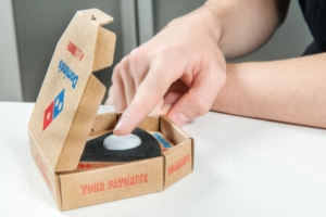 Domino’s Easy Order button