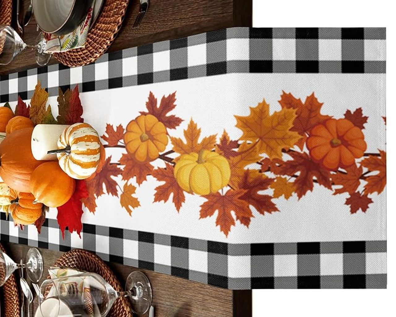 Plaid Scarf Table Runner