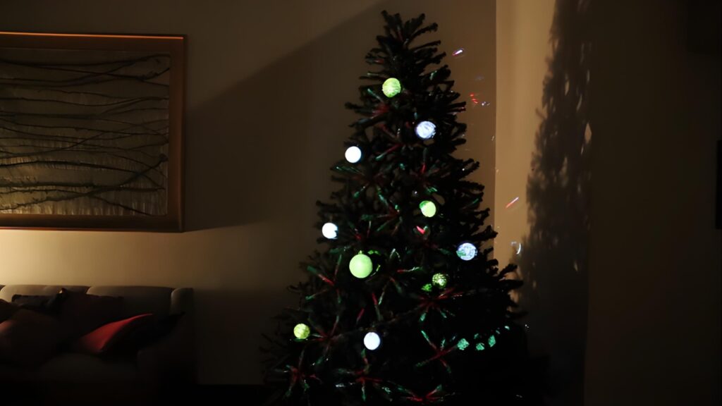 Ambos brings Christmas trees to life using projection mapping