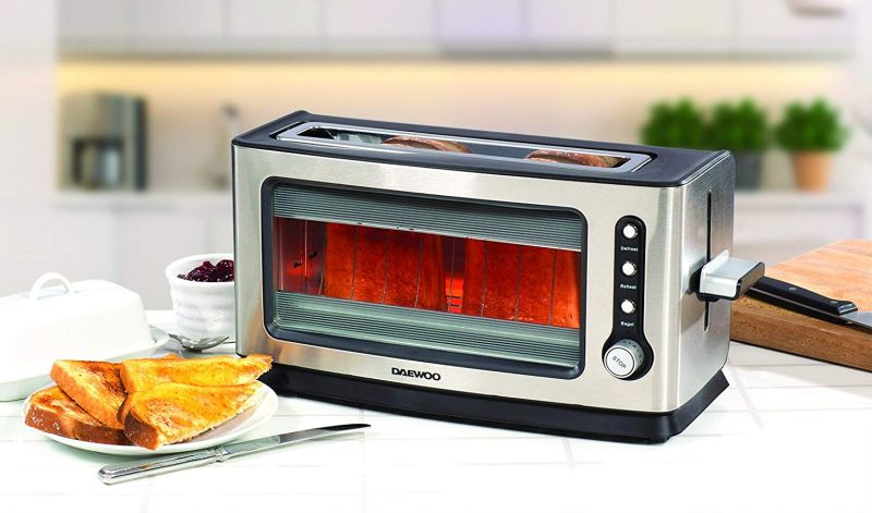 iTouchless See-Through Automatic Toaster (Silver)