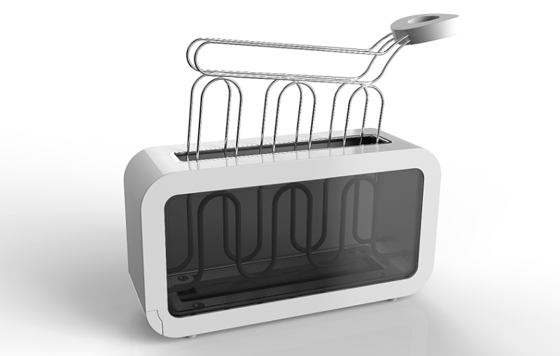 Joaquin Herlein transparent glass toaster  