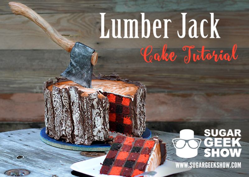 Lumberjack Tree Trunk Cake