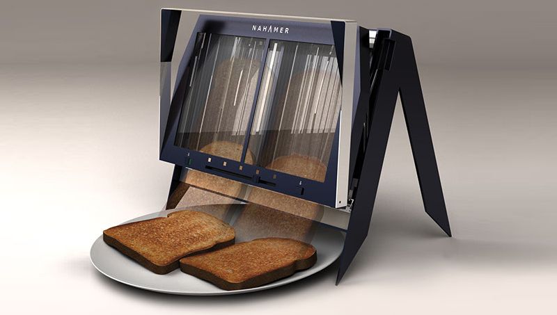 Toaster has TRANSPARENT panels on the side