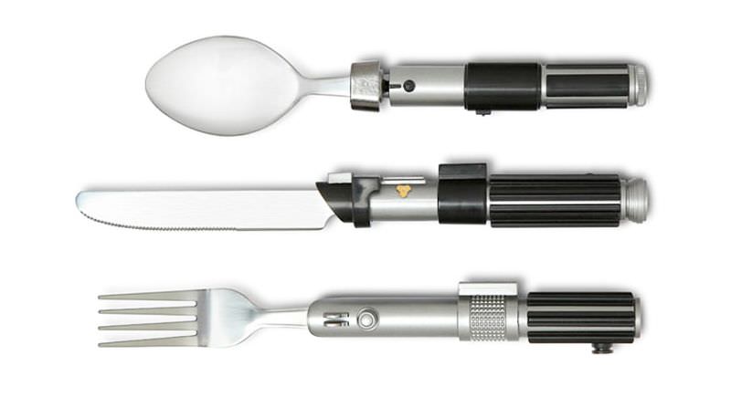 Star Wars lightsaber flatware set