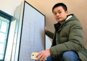 Shanghai-based man builds DIY air purifier using old machine parts