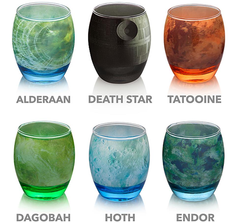 Star Wars Planetary Glassware set